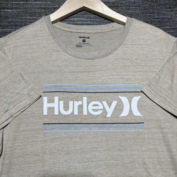 Hurley Shirt Men's M Brown Tan Short Sleeve - Picture 1 of 13